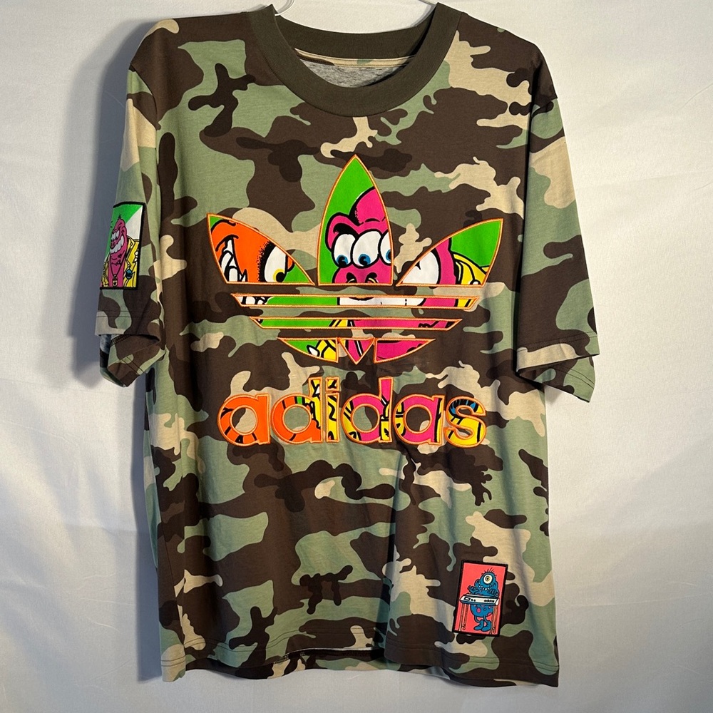 Adidas Kids Camo Tee with Bold Graphics